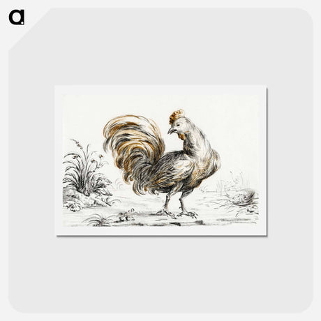 アートポストカード-Rooster - ジャン ベルナール Postcard.