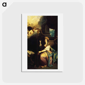 アートポストカード-St. Cecillia - ジョシュア レノルズ Postcard.