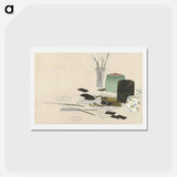 アートポストカード-Flowers of a Hundred Generations - 神坂 雪佳 Postcard.