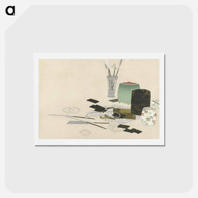 アートポストカード-Flowers of a Hundred Generations - 神坂 雪佳 Postcard.