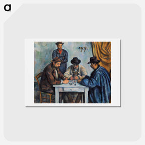 アートポストカード-The Card Players - ポール セザンヌ Postcard.