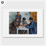 The Card Players - Paul Cezanne Poster.