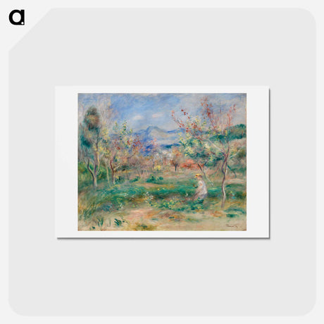アートポストカード-Landscape (Paysage) - ピエール オーギュスト ルノワール Postcard.