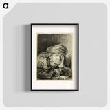 Old Woman Sleeping - Rembrandt van Rijn Poster.
