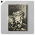 アートパネル-Old Woman Sleeping - レンブラント ファン レイン Canvas.