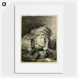 Old Woman Sleeping - Rembrandt van Rijn Poster.