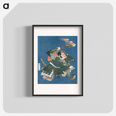 アートポスター-Ichikawa Danjuro VII as I no Hayata
 - 歌川 国貞 Poster.