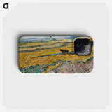 Enclosed Field with Ploughman - フィンセント ファン ゴッホ Phone Case.