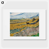 Enclosed Field with Ploughman - Vincent van Gogh Poster.