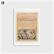アートポストカード-Jerusalem, Plate 75, "And Rahab Babylon the Great" - ウィリアム ブレイク Postcard.