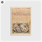 アートポストカード-Jerusalem, Plate 75, "And Rahab Babylon the Great" - ウィリアム ブレイク Postcard.