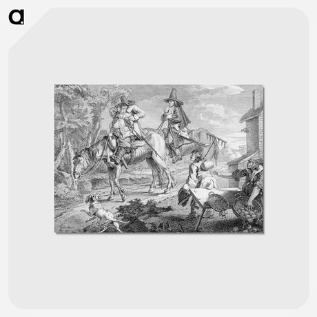 アートポストカード-Hudibras - ウィリアム ホガース Postcard.