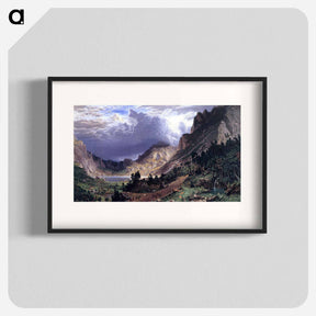 アートポスター-Storm in the Rocky Mountains, Mt. Rosalie - アルバート ビアスタット Poster.