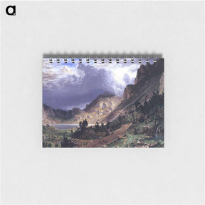 アートメモ帳-Storm in the Rocky Mountains, Mt. Rosalie - アルバート ビアスタット Memo.
