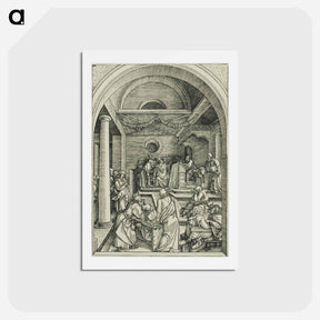 アートポストカード-Christ Among the Doctors - アルブレヒト デューラー Postcard.