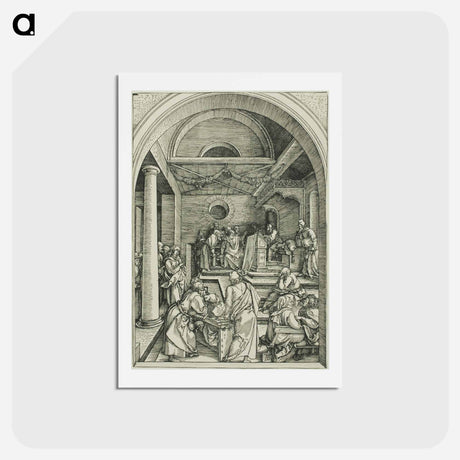 アートポストカード-Christ Among the Doctors - アルブレヒト デューラー Postcard.