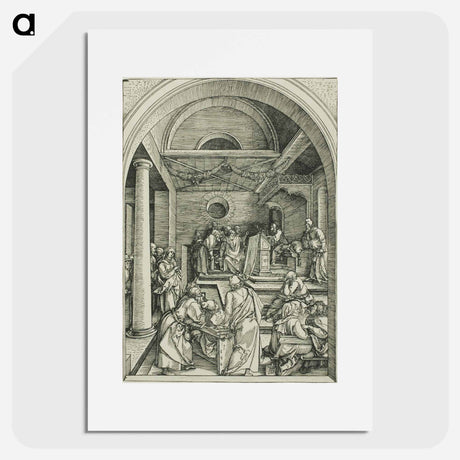 アートポスター-Christ Among the Doctors - アルブレヒト デューラー Poster.