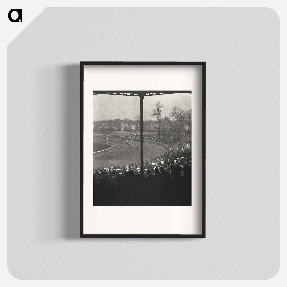 Going to the Post, Morris Park - アルフレッド スティーグリッツ Poster.