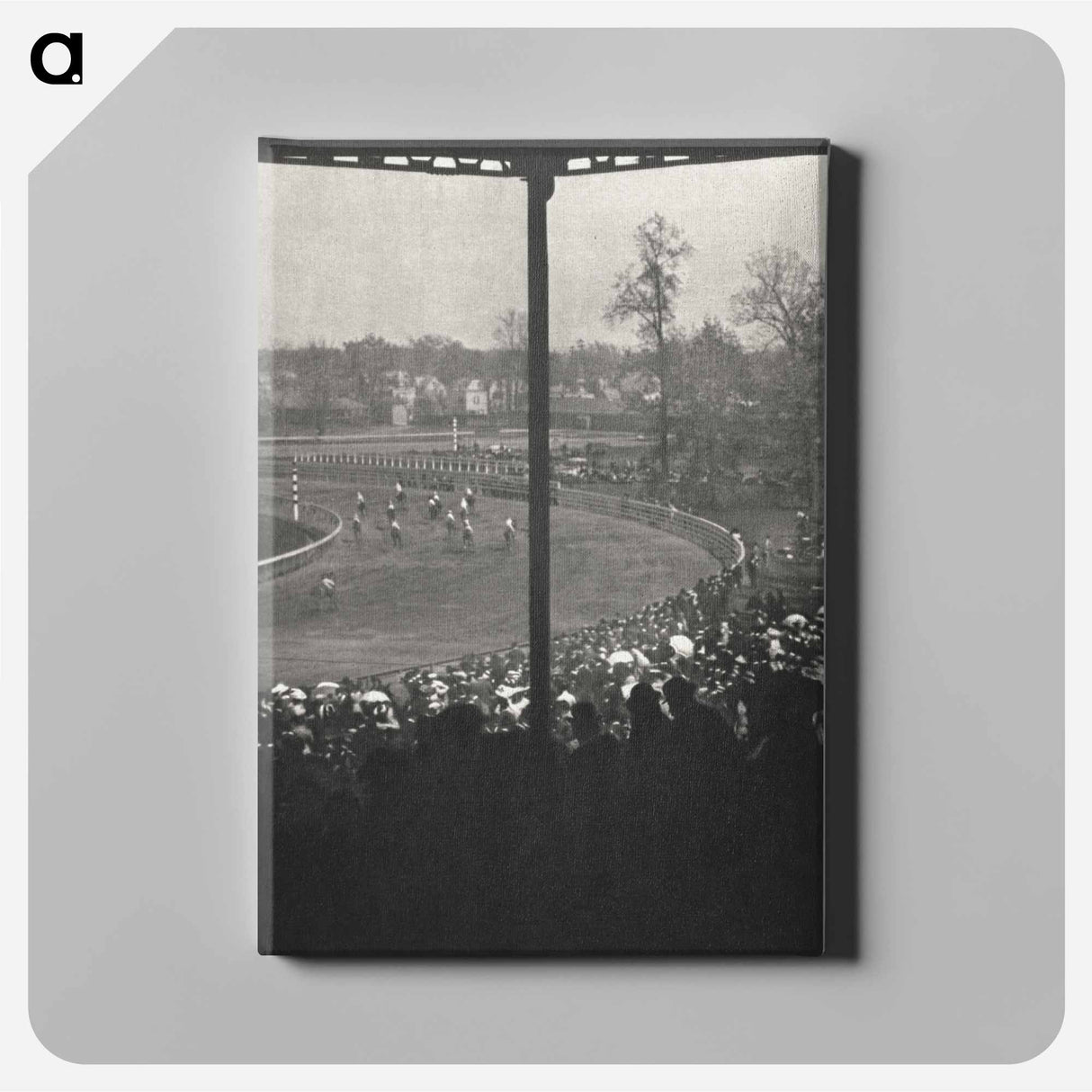 Going to the Post, Morris Park - アルフレッド スティーグリッツ Canvas.