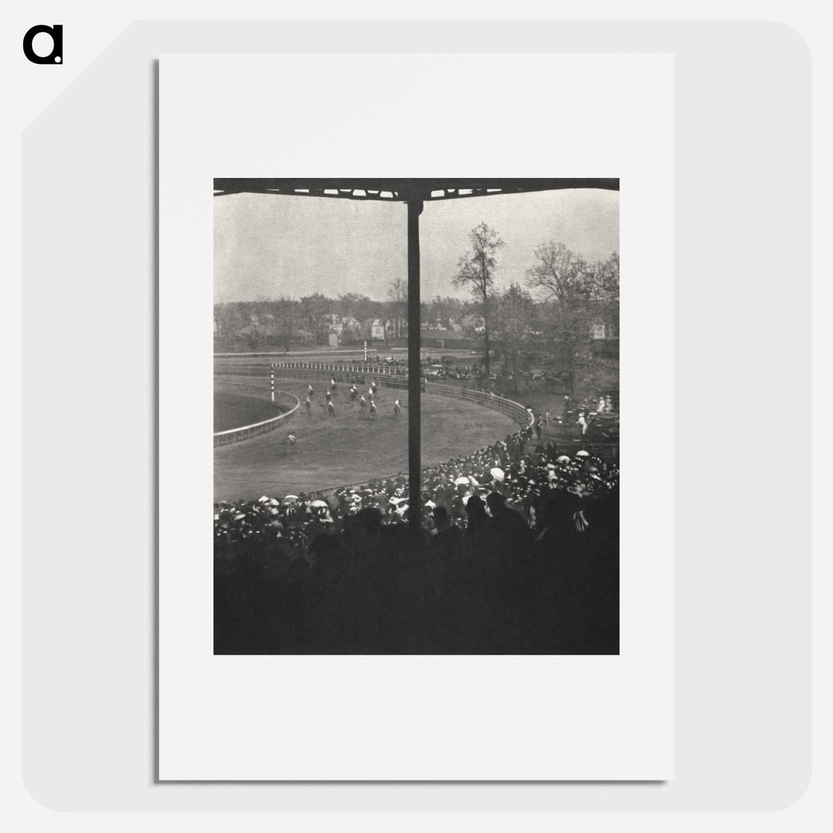 Going to the Post, Morris Park - アルフレッド スティーグリッツ Poster.