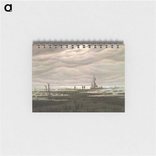 Flat country shank at Bay of Greifswald - カスパー ダーヴィト フリードリヒ Memo.