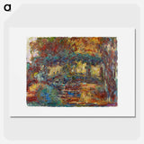 The Japanese Footbridge - Claude Monet Poster.