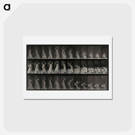 アートポストカード-Woman with Pot
 - エドワード マイブリッジ Postcard.