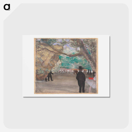 アートポストカード-The Curtain - エドガー ドガ Postcard.