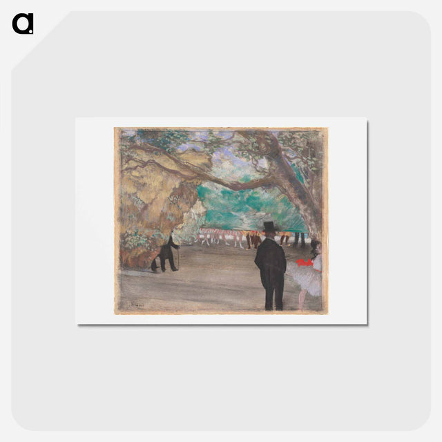 アートポストカード-The Curtain - エドガー ドガ Postcard.