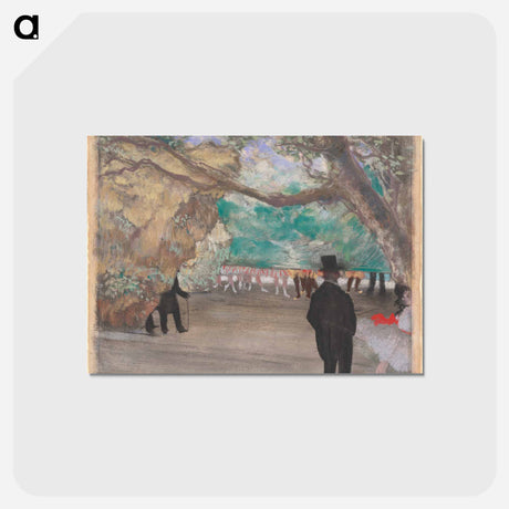 アートポストカード-The Curtain - エドガー ドガ Postcard.