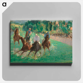 アートパネル-At the Races - エドゥアール マネ Canvas.