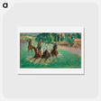 アートポストカード-At the Races - エドゥアール マネ Postcard.
