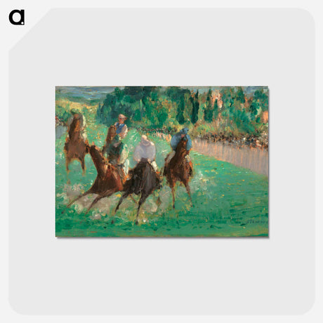 アートポストカード-At the Races - エドゥアール マネ Postcard.