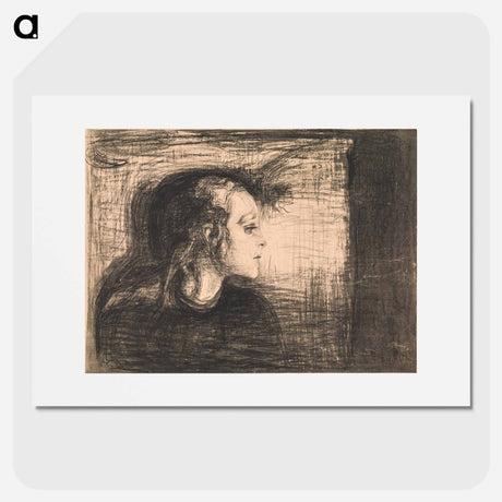 アートポスター-The sick girl - エドヴァルド ムンク Poster.