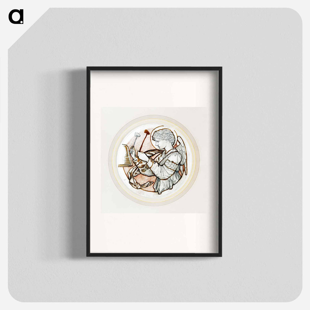 Angel Playing on Bells - エドワード バーン ジョーンズ Poster.