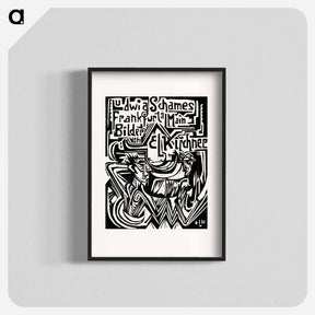 アートポスター-Ludwig Schames, Frankfurt am Main print in high resolution by Ernst Ludwig Kirchner. Original from The Los Angeles County Museum of Art. Digitally enhanced by rawpixel. - エルンスト ルートヴィヒ キルヒナー Poster.
