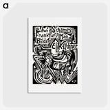 アートポストカード-Ludwig Schames, Frankfurt am Main print in high resolution by Ernst Ludwig Kirchner. Original from The Los Angeles County Museum of Art. Digitally enhanced by rawpixel. - エルンスト ルートヴィヒ キルヒナー Postcard.