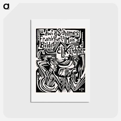 アートポストカード-Ludwig Schames, Frankfurt am Main print in high resolution by Ernst Ludwig Kirchner. Original from The Los Angeles County Museum of Art. Digitally enhanced by rawpixel. - エルンスト ルートヴィヒ キルヒナー Postcard.
