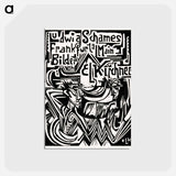 アートポストカード-Ludwig Schames, Frankfurt am Main print in high resolution by Ernst Ludwig Kirchner. Original from The Los Angeles County Museum of Art. Digitally enhanced by rawpixel. - エルンスト ルートヴィヒ キルヒナー Postcard.