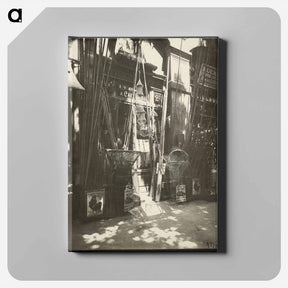 アートパネル-Boutique de marchand d'articles de pêche, Quai de la Mégisserie
 - ウジェーヌ アジェ Canvas.