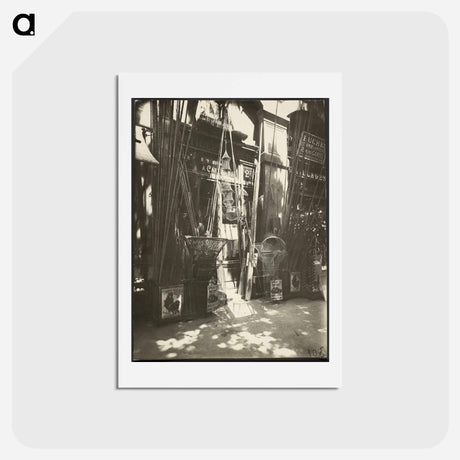 アートポストカード-Boutique de marchand d'articles de pêche, Quai de la Mégisserie
 - ウジェーヌ アジェ Postcard.