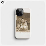 She Fleeces him - Francisco de Goya Phone Case.