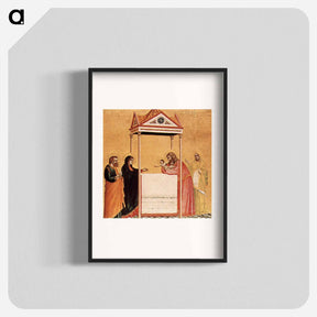 アートポスター-The Presentation of the Infant Jesus in the Temple - ジョット ディ ボンドーネ Poster.