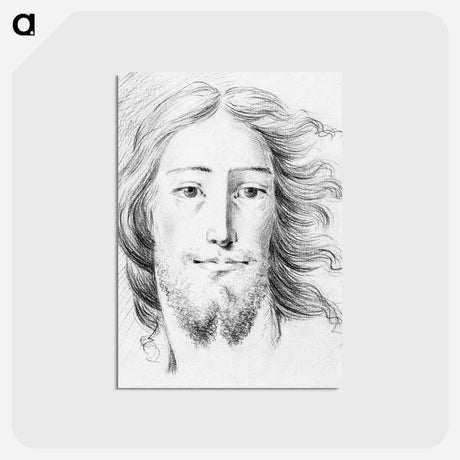 アートポストカード-Christ sketch - ジャン ベルナール Postcard.