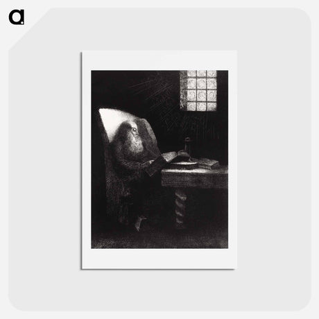 アートポストカード-The Reader - オディロン ルドン Postcard.