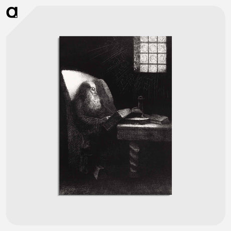 アートポストカード-The Reader - オディロン ルドン Postcard.