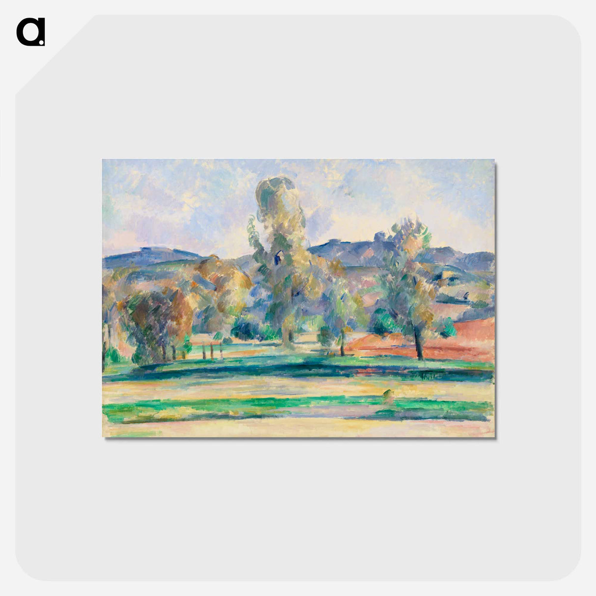 アートポストカード-Fruit on a Table - ポール セザンヌ Postcard.