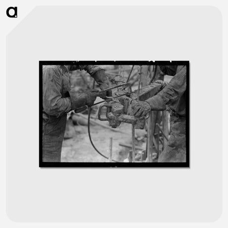 アートポストカード-Oil Workers, Kilgore, Texas
 - ラッセル リー Postcard.
