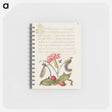 アートメモ帳-Damselfly, Carnation, Firebug, Caterpillar, Carnelian Cherry, and Centipede from Mira Calligraphiae Monumenta
 - 書道のお手本 Memo.