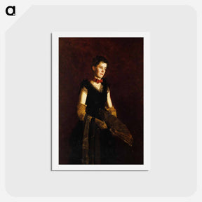 アートポストカード-Portrait of Letitia Wilson Jordan - トーマス エイキンズ Postcard.